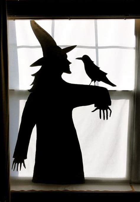 Witch profile silhouette